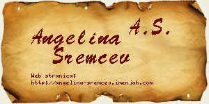 Angelina Sremčev vizit kartica